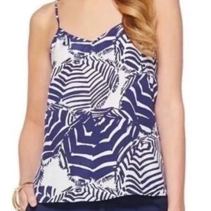 Lilly Pulitzer Dusk Tank Top in Bright Navy Oh Cabana Boy